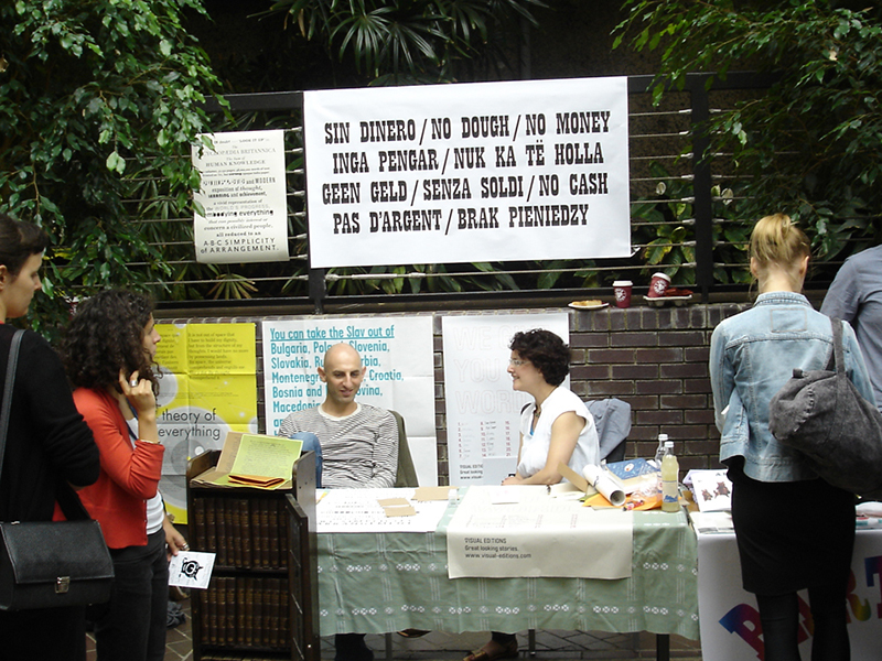 Barterama at the Barbican in 2009, organised by Occasional Papers