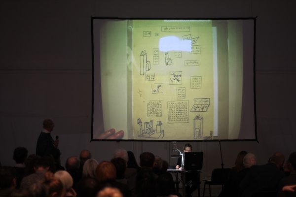 Dom Sylvester Houédard presentation at South London Gallery, 2012