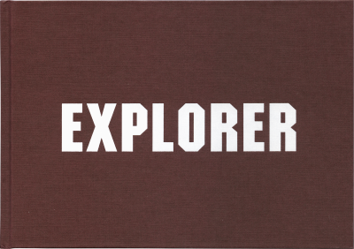 Cover of Explorer, a log book of Rita McBride’s work published by Occasional Papers
